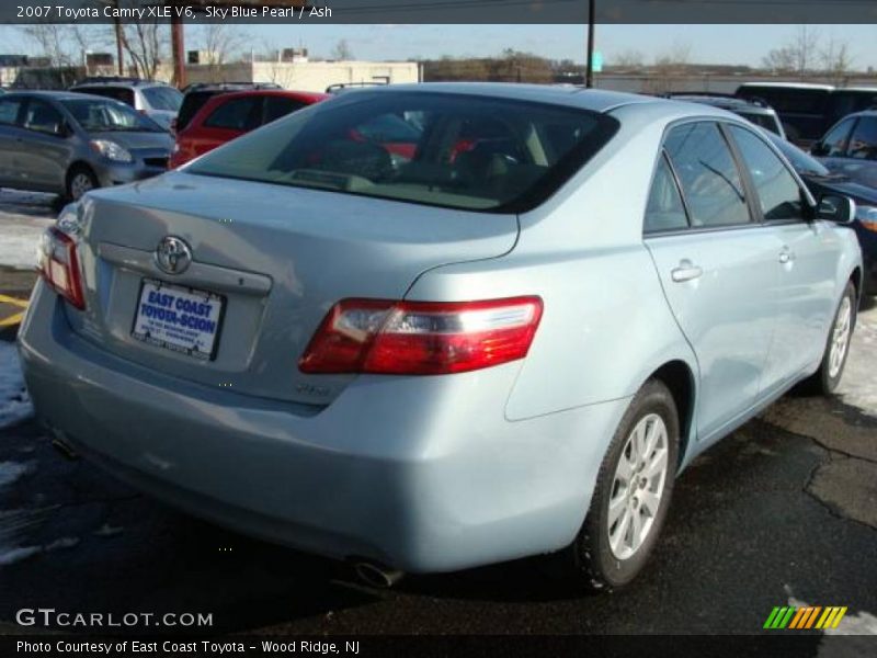 Sky Blue Pearl / Ash 2007 Toyota Camry XLE V6
