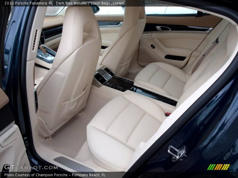 Dark Blue Metallic / Luxor Beige/Cream 2010 Porsche Panamera 4S