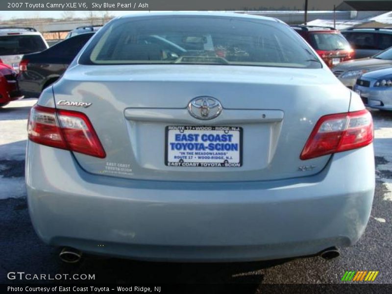 Sky Blue Pearl / Ash 2007 Toyota Camry XLE V6