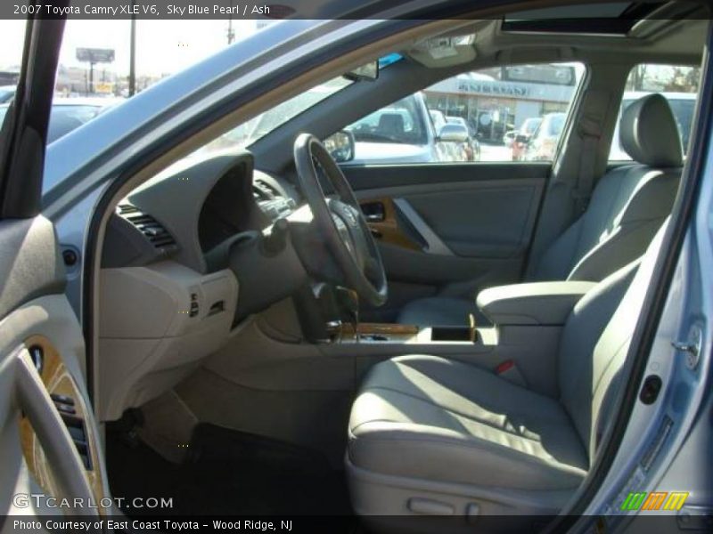 Sky Blue Pearl / Ash 2007 Toyota Camry XLE V6