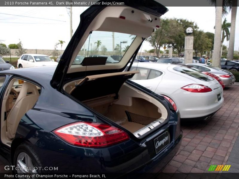 Dark Blue Metallic / Luxor Beige/Cream 2010 Porsche Panamera 4S