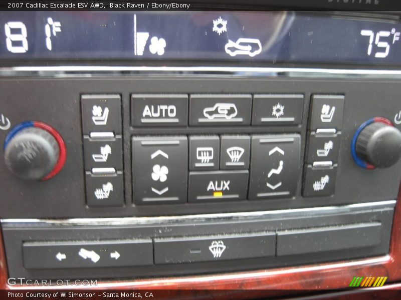 Black Raven / Ebony/Ebony 2007 Cadillac Escalade ESV AWD