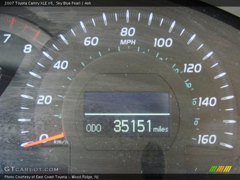Sky Blue Pearl / Ash 2007 Toyota Camry XLE V6