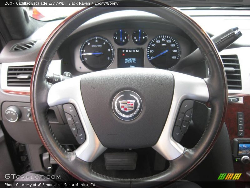 Black Raven / Ebony/Ebony 2007 Cadillac Escalade ESV AWD