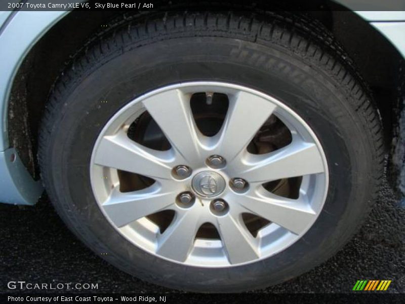 Sky Blue Pearl / Ash 2007 Toyota Camry XLE V6