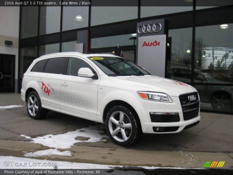 Calla White / Black 2009 Audi Q7 3.0 TDI quattro