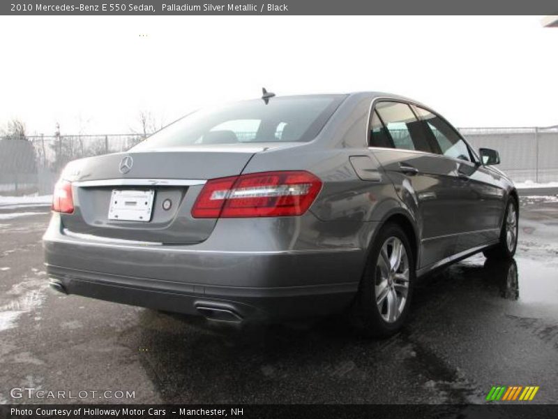 Palladium Silver Metallic / Black 2010 Mercedes-Benz E 550 Sedan