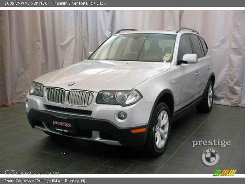 Titanium Silver Metallic / Black 2009 BMW X3 xDrive30i