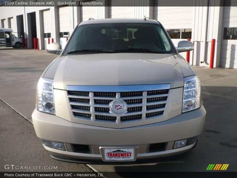 Quicksilver / Ebony/Ebony 2009 Cadillac Escalade AWD