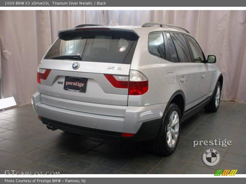Titanium Silver Metallic / Black 2009 BMW X3 xDrive30i