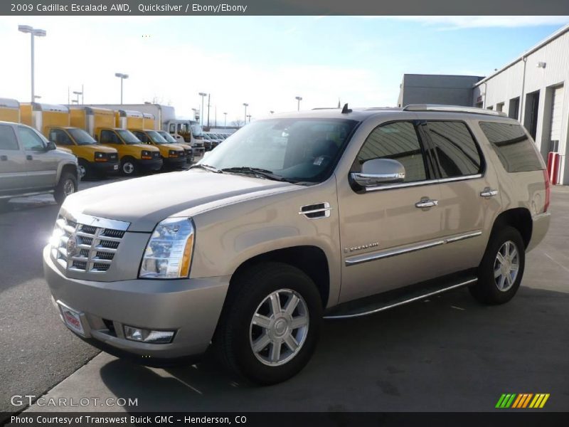 Quicksilver / Ebony/Ebony 2009 Cadillac Escalade AWD