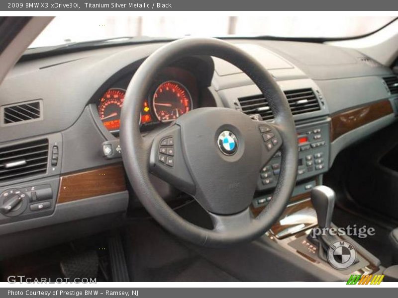 Titanium Silver Metallic / Black 2009 BMW X3 xDrive30i