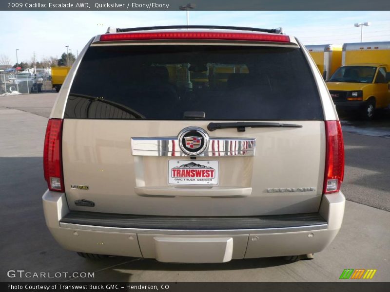 Quicksilver / Ebony/Ebony 2009 Cadillac Escalade AWD