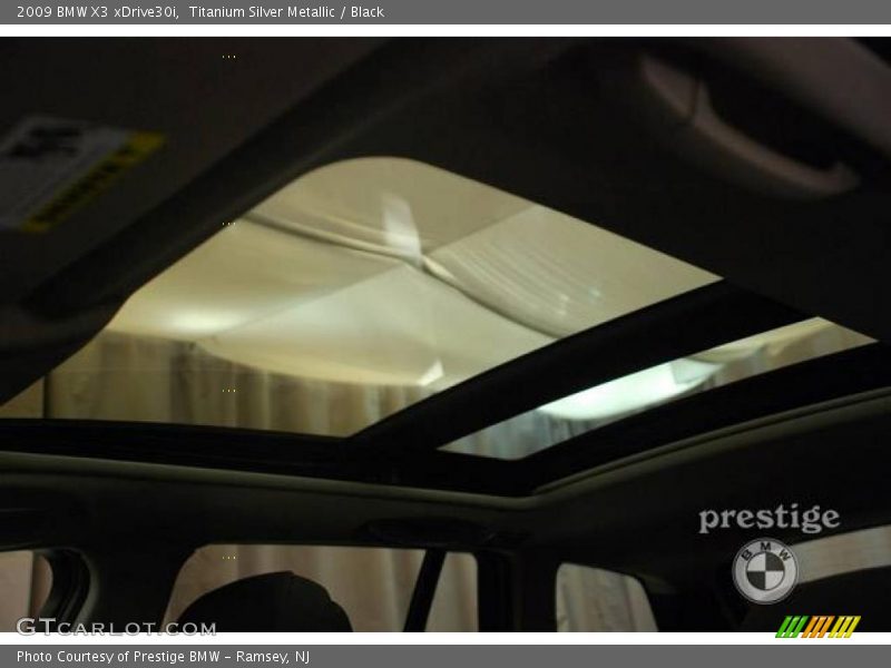 Titanium Silver Metallic / Black 2009 BMW X3 xDrive30i