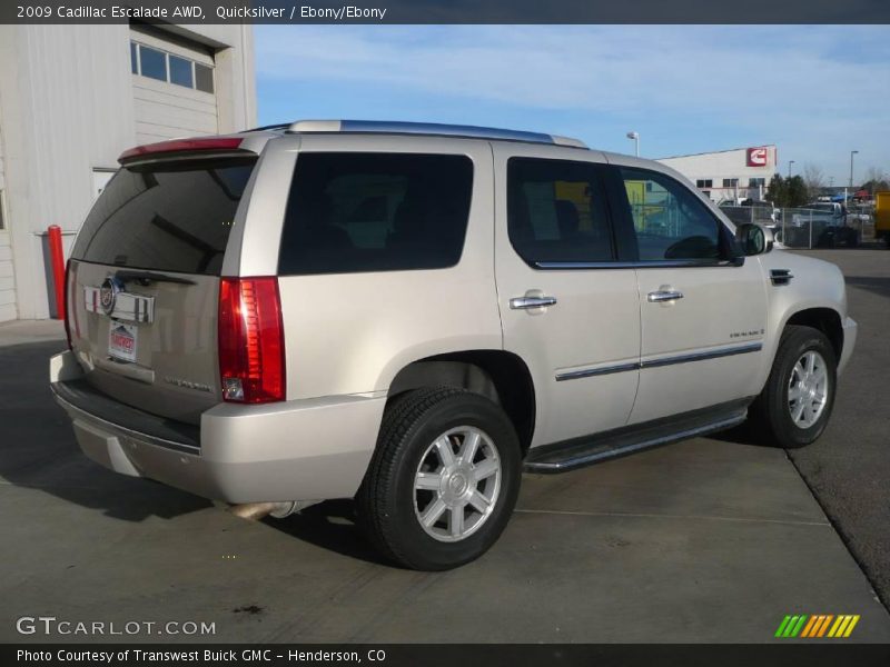 Quicksilver / Ebony/Ebony 2009 Cadillac Escalade AWD