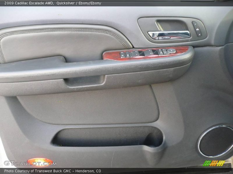 Quicksilver / Ebony/Ebony 2009 Cadillac Escalade AWD
