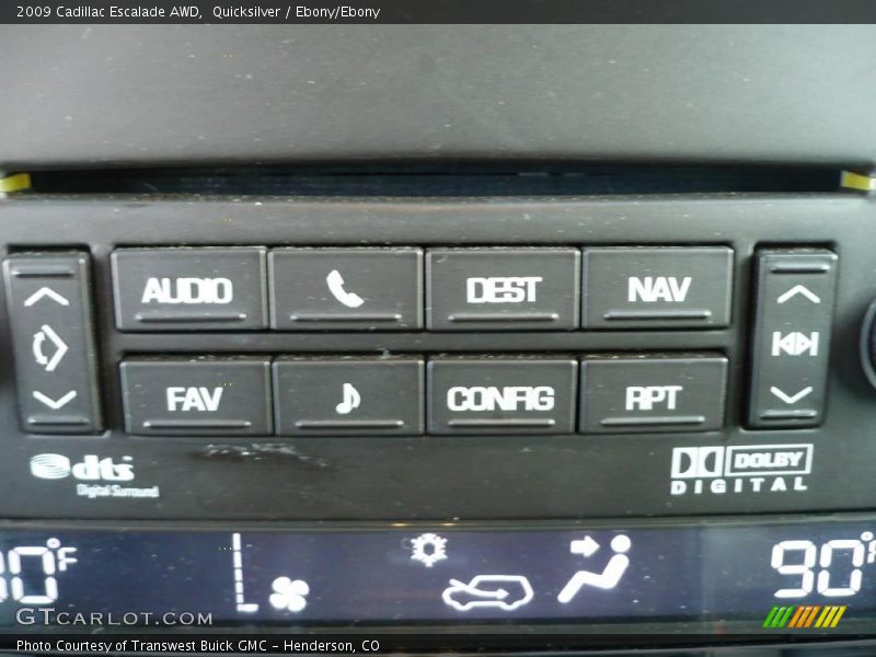 Quicksilver / Ebony/Ebony 2009 Cadillac Escalade AWD