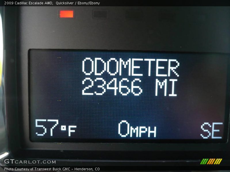 Quicksilver / Ebony/Ebony 2009 Cadillac Escalade AWD