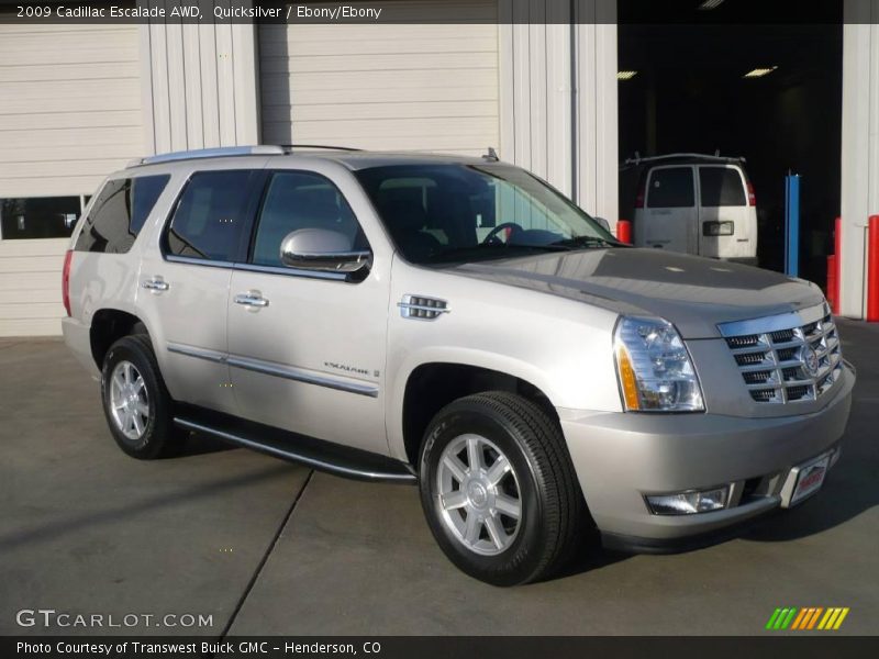 Quicksilver / Ebony/Ebony 2009 Cadillac Escalade AWD