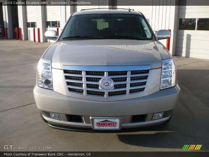 Quicksilver / Ebony/Ebony 2009 Cadillac Escalade AWD