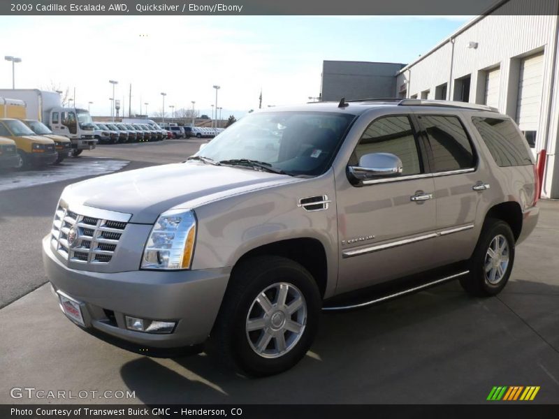 Quicksilver / Ebony/Ebony 2009 Cadillac Escalade AWD