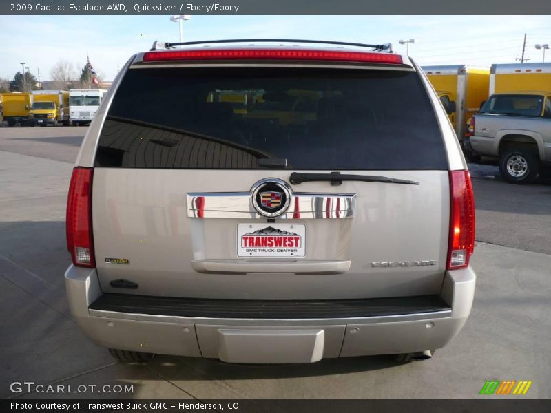 Quicksilver / Ebony/Ebony 2009 Cadillac Escalade AWD