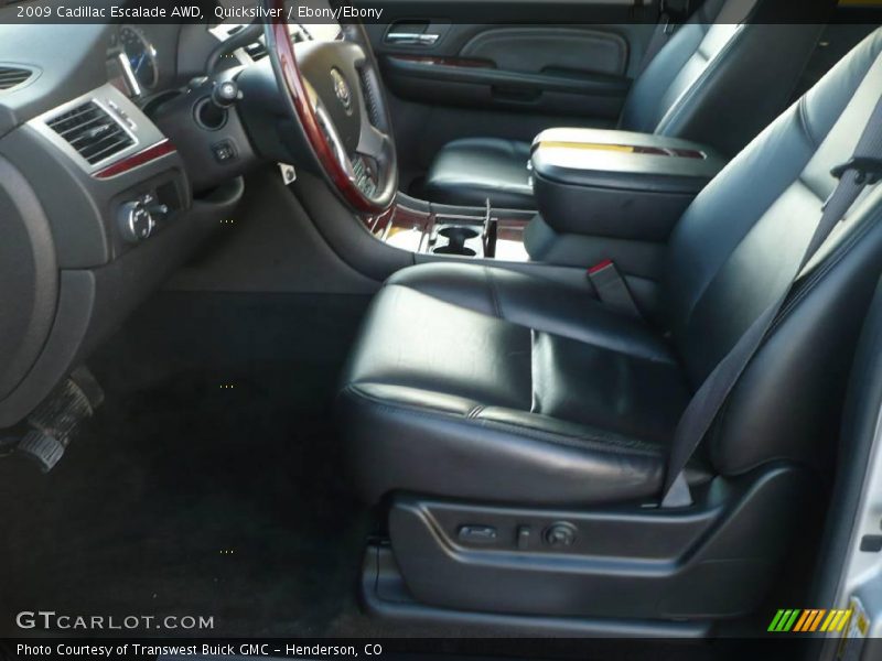 Quicksilver / Ebony/Ebony 2009 Cadillac Escalade AWD