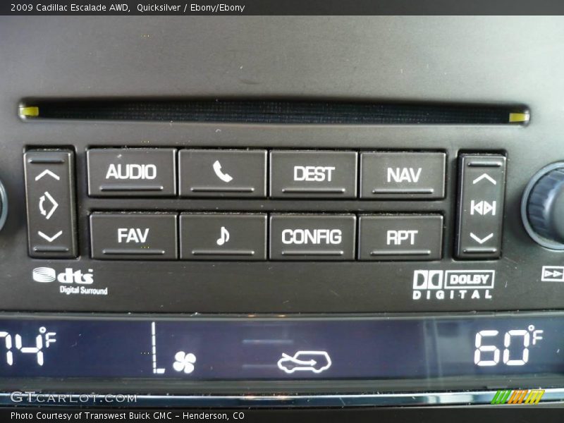 Quicksilver / Ebony/Ebony 2009 Cadillac Escalade AWD