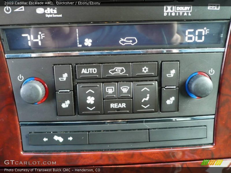 Quicksilver / Ebony/Ebony 2009 Cadillac Escalade AWD