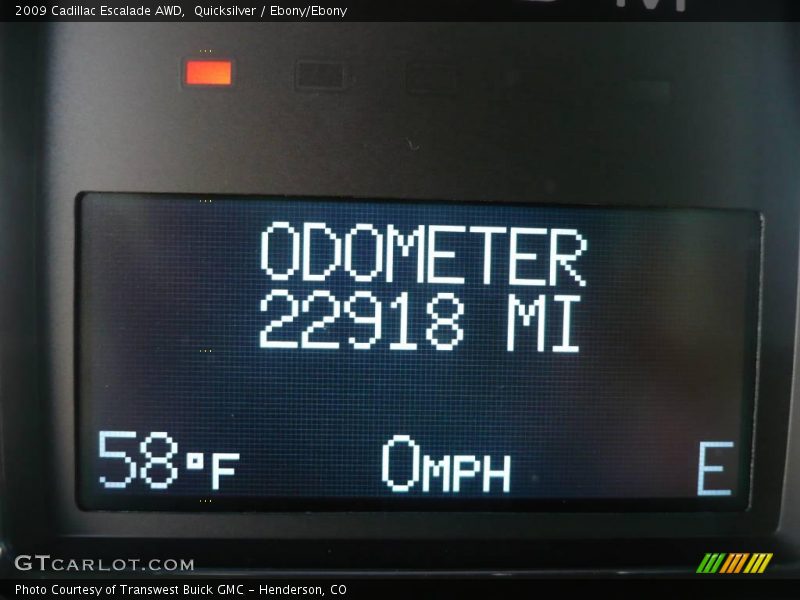 Quicksilver / Ebony/Ebony 2009 Cadillac Escalade AWD