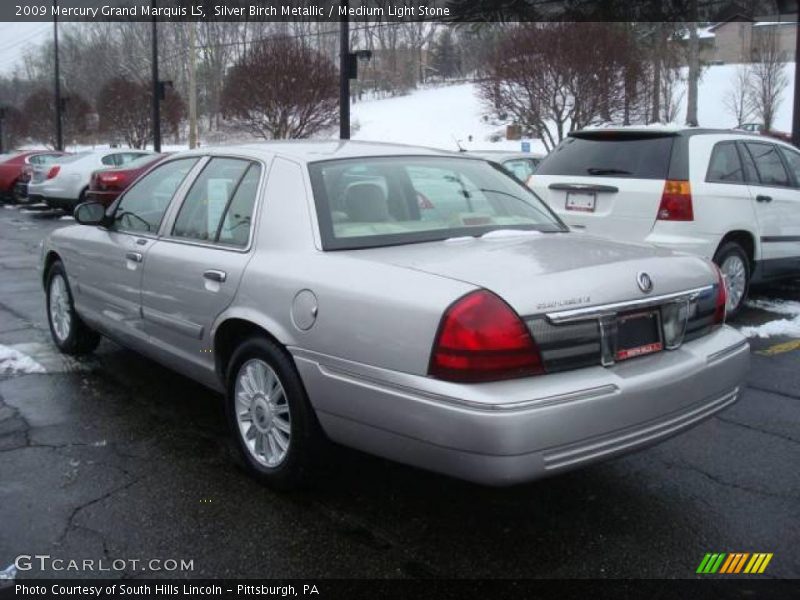 Silver Birch Metallic / Medium Light Stone 2009 Mercury Grand Marquis LS