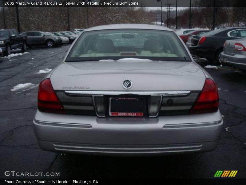 Silver Birch Metallic / Medium Light Stone 2009 Mercury Grand Marquis LS