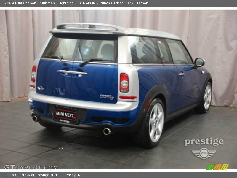 Lightning Blue Metallic / Punch Carbon Black Leather 2009 Mini Cooper S Clubman