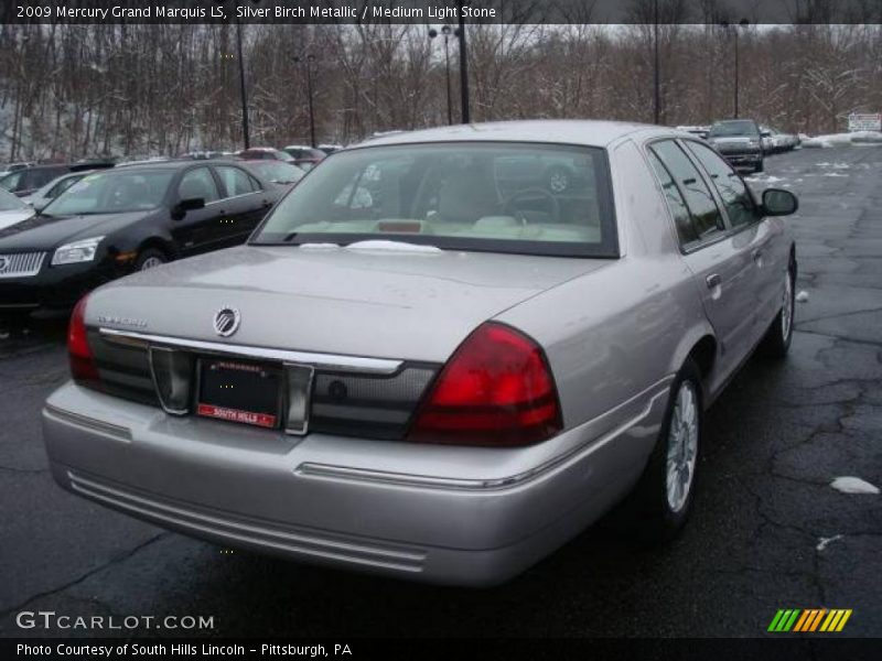 Silver Birch Metallic / Medium Light Stone 2009 Mercury Grand Marquis LS