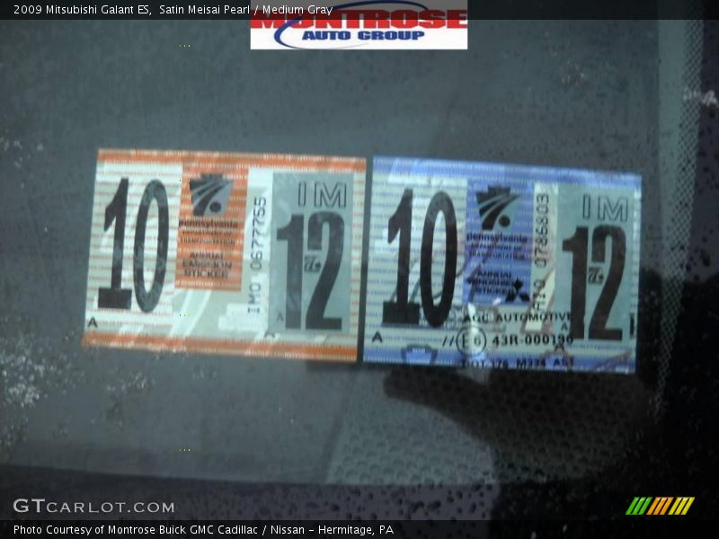 Satin Meisai Pearl / Medium Gray 2009 Mitsubishi Galant ES