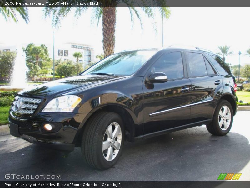 Black / Black 2006 Mercedes-Benz ML 500 4Matic