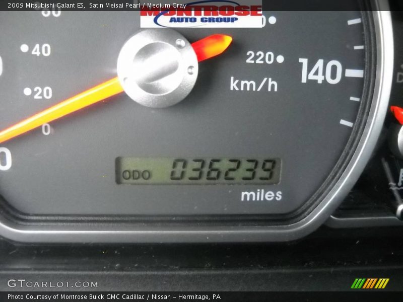 Satin Meisai Pearl / Medium Gray 2009 Mitsubishi Galant ES