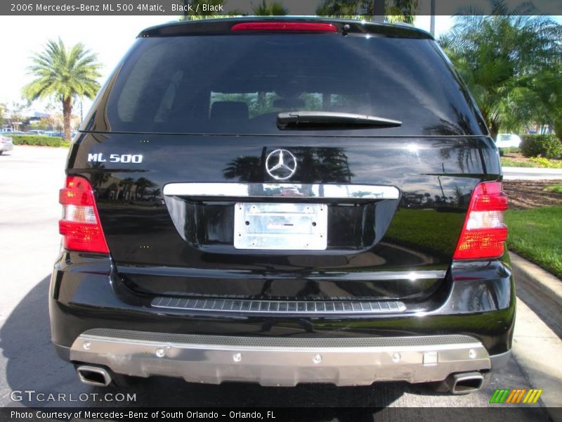 Black / Black 2006 Mercedes-Benz ML 500 4Matic
