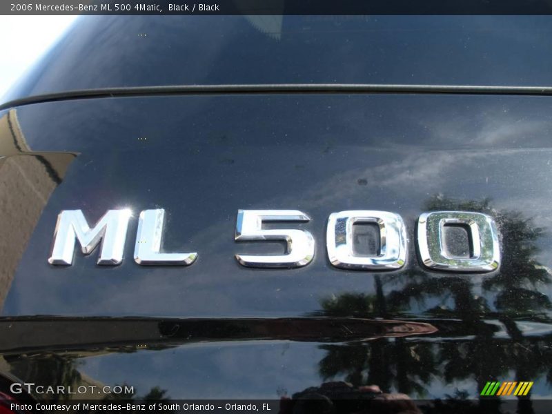 Black / Black 2006 Mercedes-Benz ML 500 4Matic