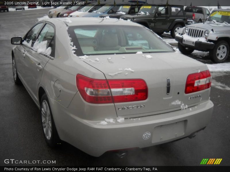 Light Sage Metallic / Sand 2006 Lincoln Zephyr