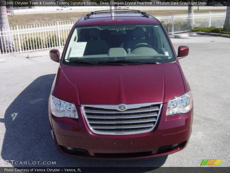 Deep Crimson Crystal Pearlcoat / Medium Slate Gray/Light Shale 2008 Chrysler Town & Country Touring Signature Series