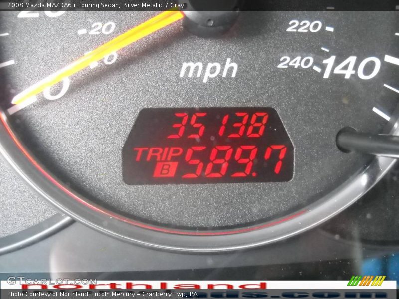 Silver Metallic / Gray 2008 Mazda MAZDA6 i Touring Sedan