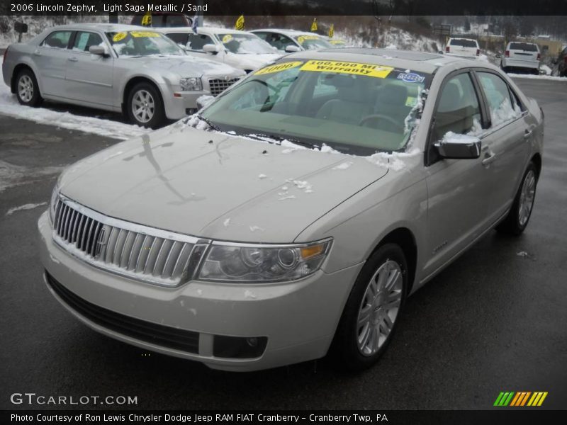 Light Sage Metallic / Sand 2006 Lincoln Zephyr