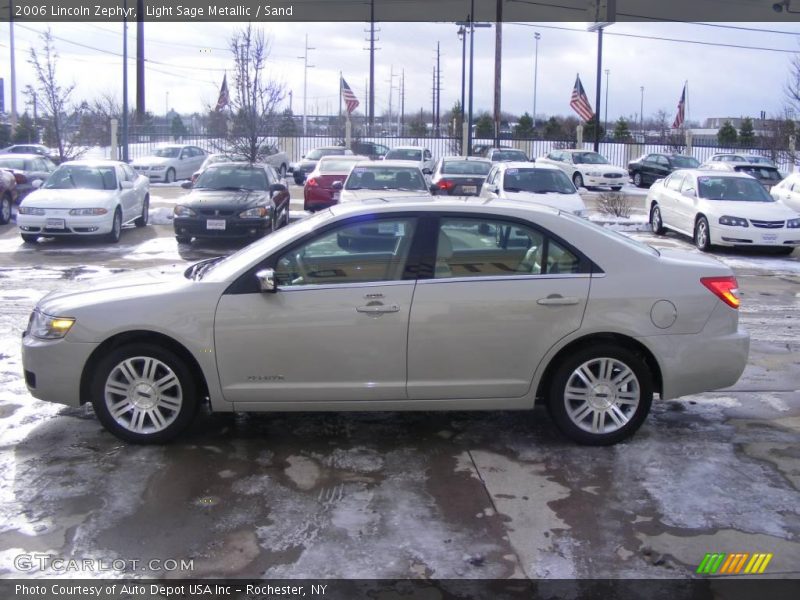 Light Sage Metallic / Sand 2006 Lincoln Zephyr