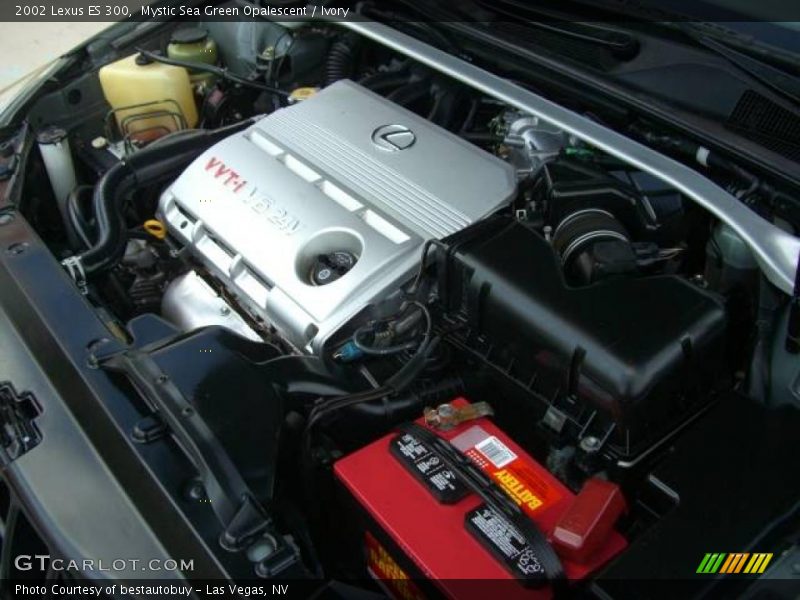 Mystic Sea Green Opalescent / Ivory 2002 Lexus ES 300