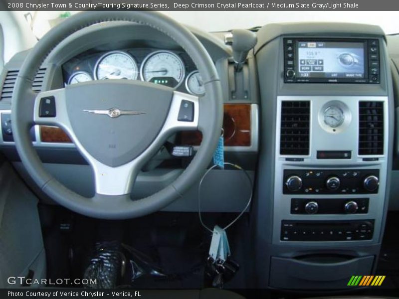 Deep Crimson Crystal Pearlcoat / Medium Slate Gray/Light Shale 2008 Chrysler Town & Country Touring Signature Series