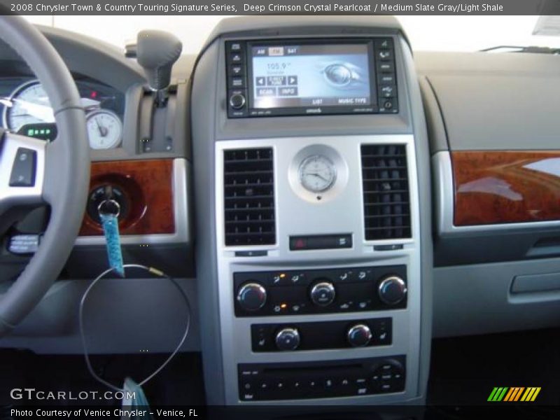 Deep Crimson Crystal Pearlcoat / Medium Slate Gray/Light Shale 2008 Chrysler Town & Country Touring Signature Series