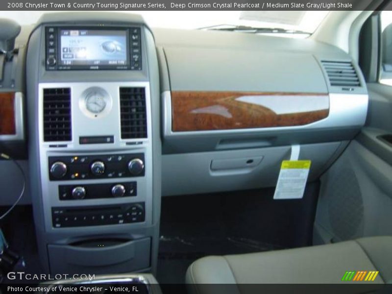 Deep Crimson Crystal Pearlcoat / Medium Slate Gray/Light Shale 2008 Chrysler Town & Country Touring Signature Series