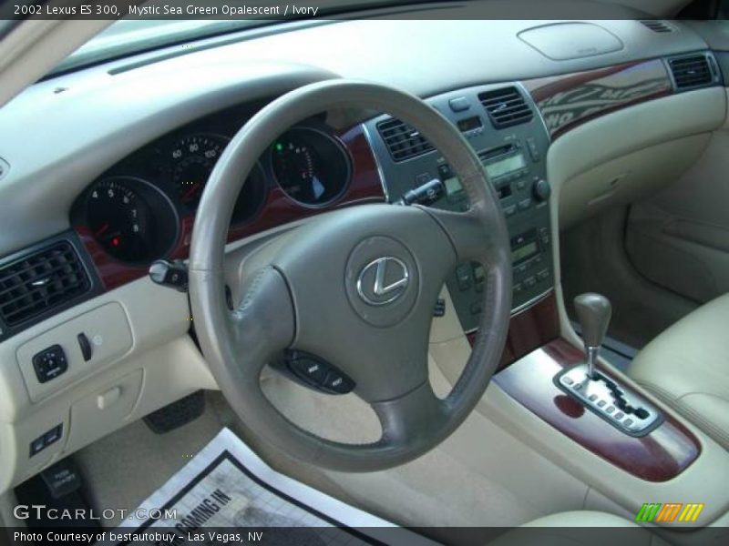 Mystic Sea Green Opalescent / Ivory 2002 Lexus ES 300