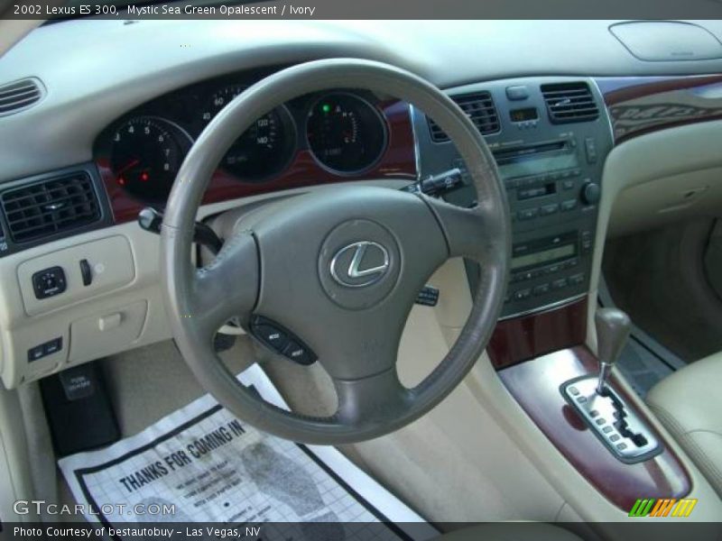 Mystic Sea Green Opalescent / Ivory 2002 Lexus ES 300